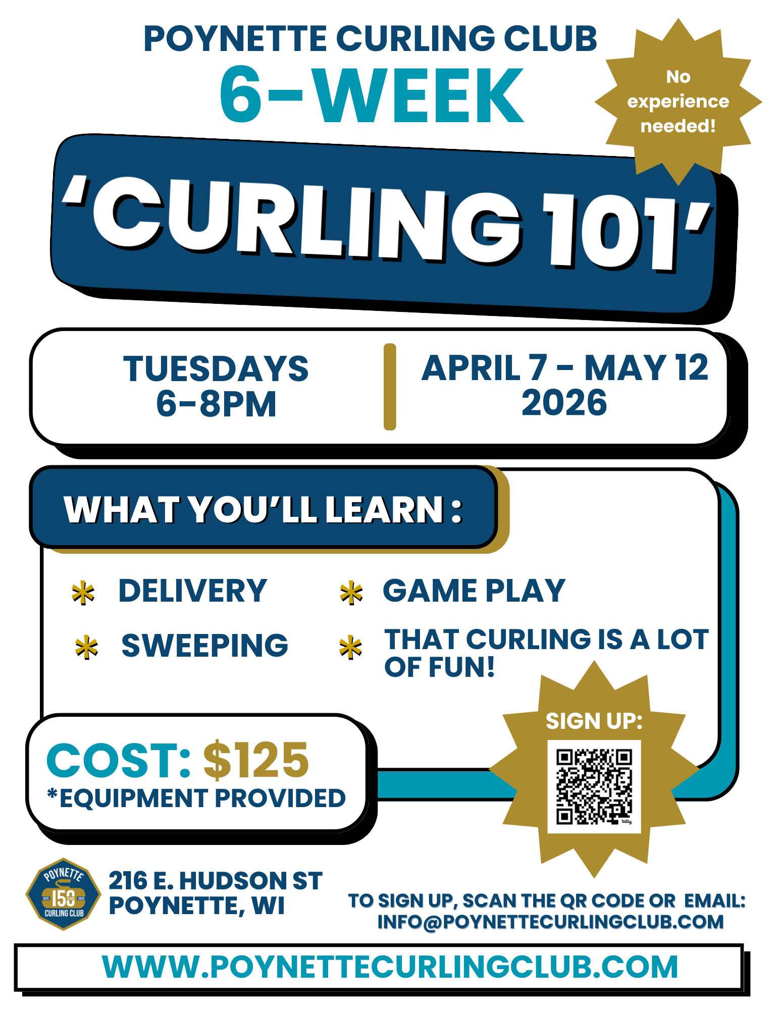 2026 Spring 6 Week Skills Clinic Flyer 1